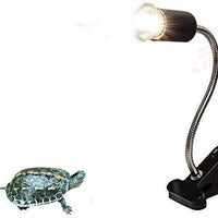 CTKcom UVA UVB - Bombilla de cerámica repelente con soporte para lámpara de calefacción de mascotas, lámpara de fijación para reptiles, repelente de acuario, luz ajustable, soporte de iluminación de hábitat, 110 V-130 V (negro) - BESTMASCOTA.COM