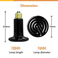 Simple Deluxe - Bombilla emisora de calor de cerámica para reptiles, sin emisión de luz - BESTMASCOTA.COM