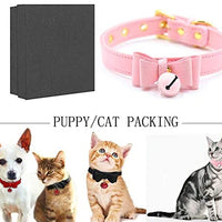 Collar de piel sintética con lazo para gato, con campana, gato, gato, ajustable, de seguridad - BESTMASCOTA.COM