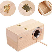 YJJKJ - Caja de madera para periquitos y cacatúas - BESTMASCOTA.COM