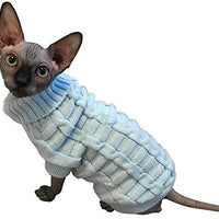 Suéter de cuello alto de LUCKSTAR, suéter de punto para gatos y perros pequeños, ropa de punto, ropa de punto para mascotas - BESTMASCOTA.COM