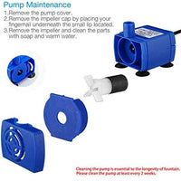 Happypapa - Fuente de agua automática para gatos y perros, 2,5 l, fuente de agua ultrasilenciosa para bebidas, anima a gatos y perros a beber más para mantenerse saludable e higiénico - BESTMASCOTA.COM