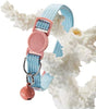 BR BLUERISE - 2 collares para gato con correa ajustable para gato, con hebilla de seguridad, color rojo y azul - BESTMASCOTA.COM