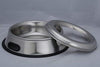 Plato de acero inoxidable Indipets a prueba de derrames, libre de salpicaduras sin punta anti resbalón con mango fácil de recoger - BESTMASCOTA.COM