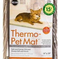 K & H Manufacturing KH ThermoPet Mat 14" x 28" Mocha 14.0 x 28.0 in - BESTMASCOTA.COM