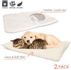 partysaving 2-en-1 Mascota Cama Snooze túnel y alfombrilla para mascotas gatos perros y gatos para viajar o Home, Blanco - BESTMASCOTA.COM