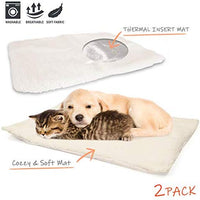 partysaving 2-en-1 Mascota Cama Snooze túnel y alfombrilla para mascotas gatos perros y gatos para viajar o Home, Blanco - BESTMASCOTA.COM