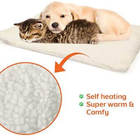 partysaving 2-en-1 Mascota Cama Snooze túnel y alfombrilla para mascotas gatos perros y gatos para viajar o Home, Blanco - BESTMASCOTA.COM