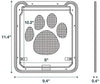 OWNPETS Puerta de pantalla para mascotas, pantalla magnética con cierre automático, puerta negra para puerta pequeña de perro y gato S: 8.0 x 10.0 x 0.3 in/L: 12.0 x 14.0 x 0.4 in - BESTMASCOTA.COM