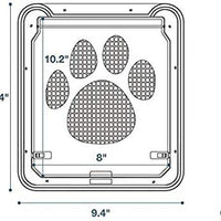 OWNPETS Puerta de pantalla para mascotas, pantalla magnética con cierre automático, puerta negra para puerta pequeña de perro y gato S: 8.0 x 10.0 x 0.3 in/L: 12.0 x 14.0 x 0.4 in - BESTMASCOTA.COM