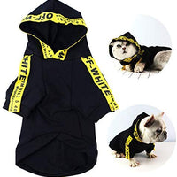 CT COUTUDI - Sudadera con capucha para perros pequeños, color amarillo y negro - BESTMASCOTA.COM