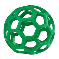 JW Hol-ee Roller Original - Bola dispensadora de dulces para perro, goma natural dura, varios colores - BESTMASCOTA.COM