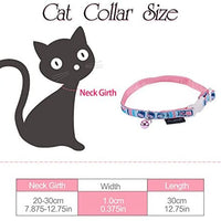 touchcat impreso collar de gato de nylon con cinturón de seguridad 8 – 12 inches - BESTMASCOTA.COM