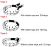 Wellbro collar de entrenamiento con dientes de metal para perros grandes y medianos (Pit Bull, pastor alemán), con hebilla a presión de liberación rápida y puntas de hule, plateado y regulable - BESTMASCOTA.COM