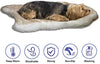 Petgrow · Alfombra de pelo sintético grueso para cama de mascotas, ultrasuave, cálida, de felpa, acolchada, para cama de mascotas, para perros y gatos, color beige - BESTMASCOTA.COM