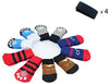 LFPET Calcetines de algodón para control de tracción, para perros de interior, antideslizantes, 5 pares, color al azar - BESTMASCOTA.COM