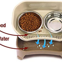 Neater Feeder Express - Cuencos elevados para perros y gatos, plato elevado para mascotas – cuencos de acero inoxidable para alimentos y agua para perros y gatos pequeños a grandes - BESTMASCOTA.COM