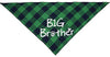 Busypaws 3 PCS Big Brother Dog Bandanas Plaid Reversible Triangle Bibs Pet Scarf Accessories - BESTMASCOTA.COM