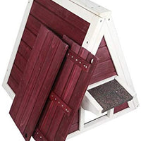 Petsfit - Casa de gato triangular para exteriores con puerta de escape para todos los gatos - BESTMASCOTA.COM