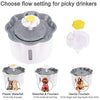PingPIN Cat Water Fountain, 2.6L/88oz Pet Water Fountain, Flower Drinking Water Fountain for Cats with 2 Replacement Filters, Automatic Fountain for Cats, Dogs, Small Animals - BESTMASCOTA.COM