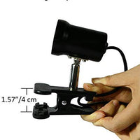 Flexible Heat Light Fixture Clamp Stand - Adjustable Reptile Basking Lamp Holder, Habitat Light Stand for UVB UVA Ceramic Infrared Heating Bulb on Turtle, Tortoise, Snake, Lizard Tank, Black… - BESTMASCOTA.COM