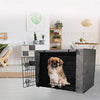 yotache - Funda para jaula de perro de doble puerta de 18 22 24 30 36 48 pulgadas, ligera de poliéster 600D para interior/exterior, duradera, impermeable, color gris - BESTMASCOTA.COM