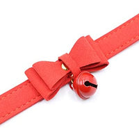 Collar de piel sintética con lazo para gato, con campana, gato, gato, ajustable, de seguridad - BESTMASCOTA.COM