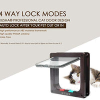 xusha 4 maneras de bloqueo Cat Flap Puerta (M/L) - BESTMASCOTA.COM