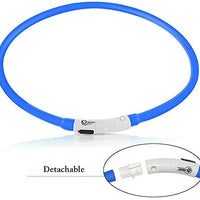 Collar LED para perro, recargable por USB, collar brillante para perro, cuello iluminado, mejora la seguridad y visibilidad de la mascota en la noche, 3 modos intermitentes, resistente al agua, collar iluminado para perros pequeños y medianos grandes - BESTMASCOTA.COM