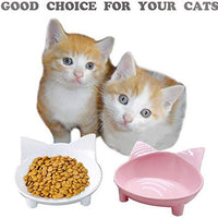 Lorde - Cuencos para gatos, cuencos de comida para gatos poco profundos, platos anchos para gatos, cuencos antideslizantes, cuencos de comida para gatos para aliviar la fatiga del bigote y los cuencos de agua, juego de 2 - BESTMASCOTA.COM
