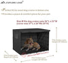 Explore Land - Funda para jaula de perro de poliéster duradero, ajuste universal para jaula de perro de 30 a 42 pulgadas - BESTMASCOTA.COM