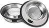 Comsmart Stainless Steel Pet Cat Bowl Kitten Puppy Dish Bowl with Cute Cats Painted Non-Skid for Small Dogs Cats Animals (2 Pack) - BESTMASCOTA.COM