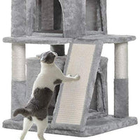 Hey-bro - Árbol para gatos de varios niveles con postes de rascador cubiertos de sisal para gatitos, gatos y mascotas - BESTMASCOTA.COM