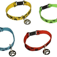 Collares de la amistad para mascotas con colgante con huella de cachorro, 7 colores disponibles - BESTMASCOTA.COM