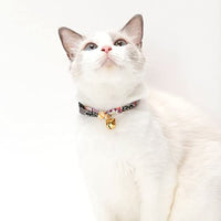 Necoichi Chirimen Hanabi Fireworks Collar para gato, hecho a mano en Japón, 1 tamaño para todos - BESTMASCOTA.COM