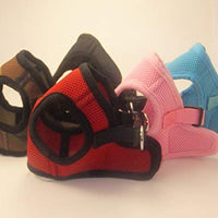 Arnés para perros de malla suave, cómodo para razas pequeñas, cachorros, juguetes, de 2 a 16 lb, en color rosa bebé, azul, negro, rojo, camuflado en tamaño pequeño, mediano, grande y extra grande - BESTMASCOTA.COM