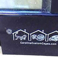 Carolina - Jaulas personalizadas de terrario, extralargas, 18.9 x 7.1 x 14.2 in, fácil de montar - BESTMASCOTA.COM