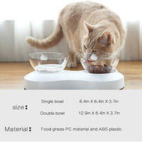 PETNOZ cuencos elevados para perro y gato, altura ajustable de 20 grados, diseño de inclinación de 20 grados, soporte de protección para el cuello, elevados en la parte inferior para gatos y perros pequeños - BESTMASCOTA.COM