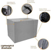 yotache - Funda para jaula de perro de doble puerta de 18 22 24 30 36 48 pulgadas, ligera de poliéster 600D para interior/exterior, duradera, impermeable, color gris - BESTMASCOTA.COM