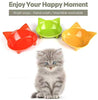 Cuencos de comida para gatos, de cGy, antideslizantes, para mascotas, cuencos de agua poco profundos, para gatos, cuencos anchos para aliviar el estrés, la fatiga, para mascotas, para perros, gatos, conejos - BESTMASCOTA.COM
