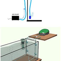 Pawfly7-13 pies Airline Tubing Standard Aquarium bomba de aire accesorios con piedras de aire, válvulas de verificación, ventosas y conectores - BESTMASCOTA.COM