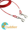 Petey's Pet Products - Cable de amarre para perros, 16 pulgadas, chapado en cromo, antióxido, ideal para acampar o el jardín, apto para arnés, correa y accesorios de cadena - BESTMASCOTA.COM