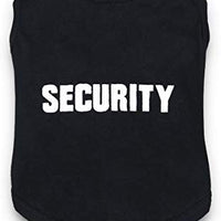 DroolingDog Dog Clothes Security Letters Dog T-Shirt Pet Costume Dogs - BESTMASCOTA.COM