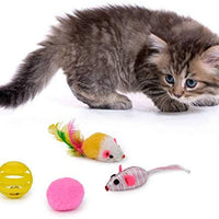 Legendog juego de juguetes para gatos, 22 unidades, surtido de juguetes para gatos, colección de juguetes para gatos, paquete variado, incluye varita de plumas de gato, juguete para gatos, ratones, bolas de colores, campanas y así sucesivamente para gatos - BESTMASCOTA.COM