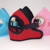 Arnés para perros de malla suave, cómodo para razas pequeñas, cachorros, juguetes, de 2 a 16 lb, en color rosa bebé, azul, negro, rojo, camuflado en tamaño pequeño, mediano, grande y extra grande - BESTMASCOTA.COM