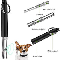 GETIEN Silbato de perro para detener ladridos con frecuencia ajustable, herramienta de entrenamiento para perros, 3 unidades con correa de cordón gratis - BESTMASCOTA.COM