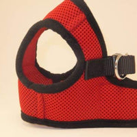 Arnés para perros de malla suave, cómodo para razas pequeñas, cachorros, juguetes, de 2 a 16 lb, en color rosa bebé, azul, negro, rojo, camuflado en tamaño pequeño, mediano, grande y extra grande - BESTMASCOTA.COM