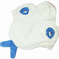 Mogoko - Disfraz de tiburón para perro, gato o gato, para Halloween, Navidad, disfraces, disfraz de tiburón azul Adorable, con capucha y forro polar - BESTMASCOTA.COM