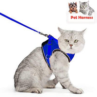 Arnés ajustable para mascotas, gato, gato, gato, gatito, arnés para caminar, chaleco de malla suave con tiras reflectantes, arnés para perros y gatos pequeños - BESTMASCOTA.COM