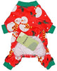 Fitwarm - Pijama de Navidad, diseño de muñeco de nieve, color rojo - BESTMASCOTA.COM